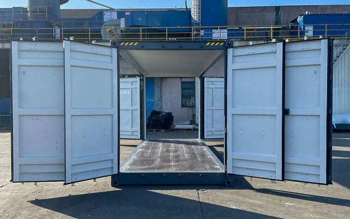 contenedor 20 pies doble puerta lateral (dsd) | high cube | apertura integral