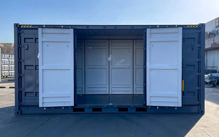 contenedor 20 pies doble puerta lateral (dsd) | high cube | apertura integral