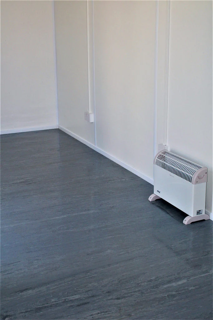 contenedor oficina 20 pies con 2 ventanas | oficina de obra segura | aislado | listo para usar