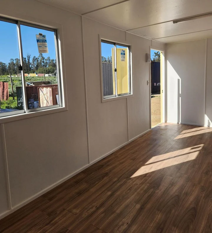 oficina contenedor 20 pies con aire acondicionado | aislada | seguridad reforzada | resistente al fuego