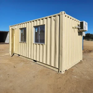 oficina contenedor 20 pies con aire acondicionado | aislada | seguridad reforzada | resistente al fuego