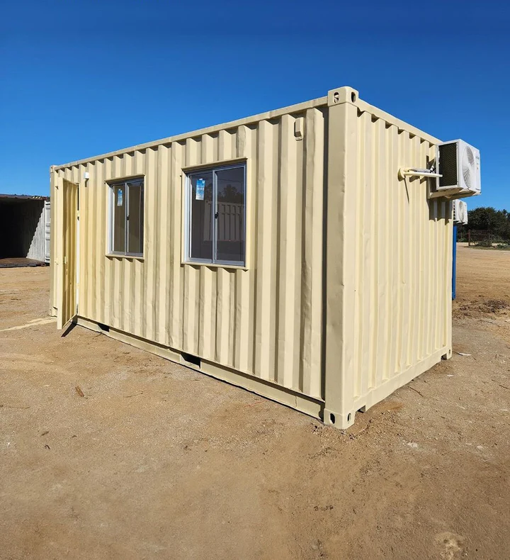 oficina contenedor 20 pies con aire acondicionado | aislada | seguridad reforzada | resistente al fuego