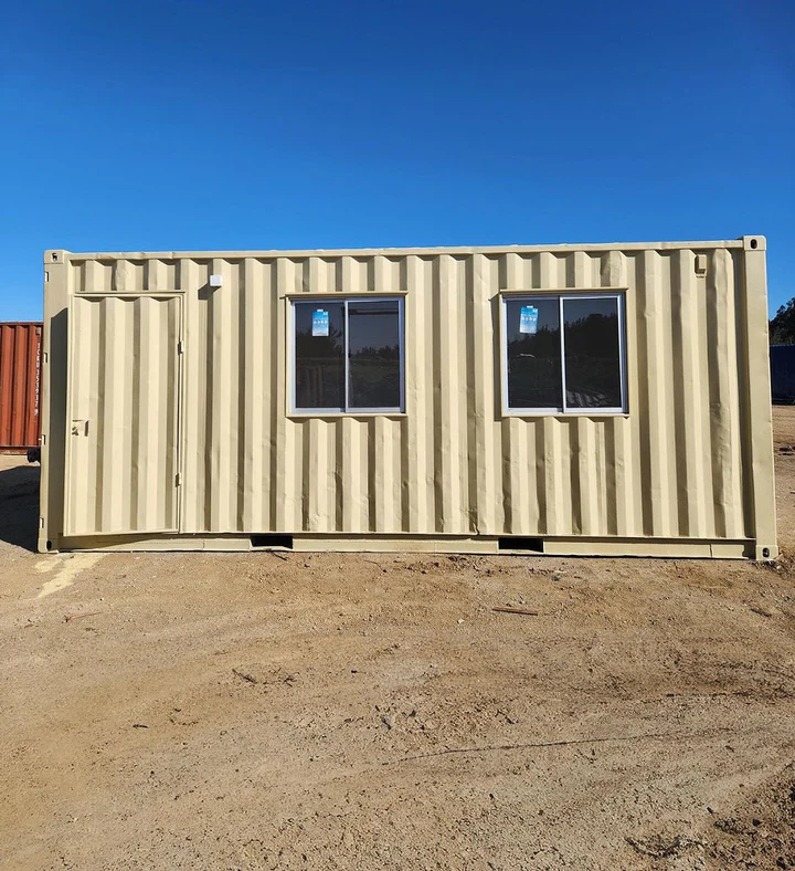 oficina contenedor 20 pies con aire acondicionado | aislada | seguridad reforzada | resistente al fuego