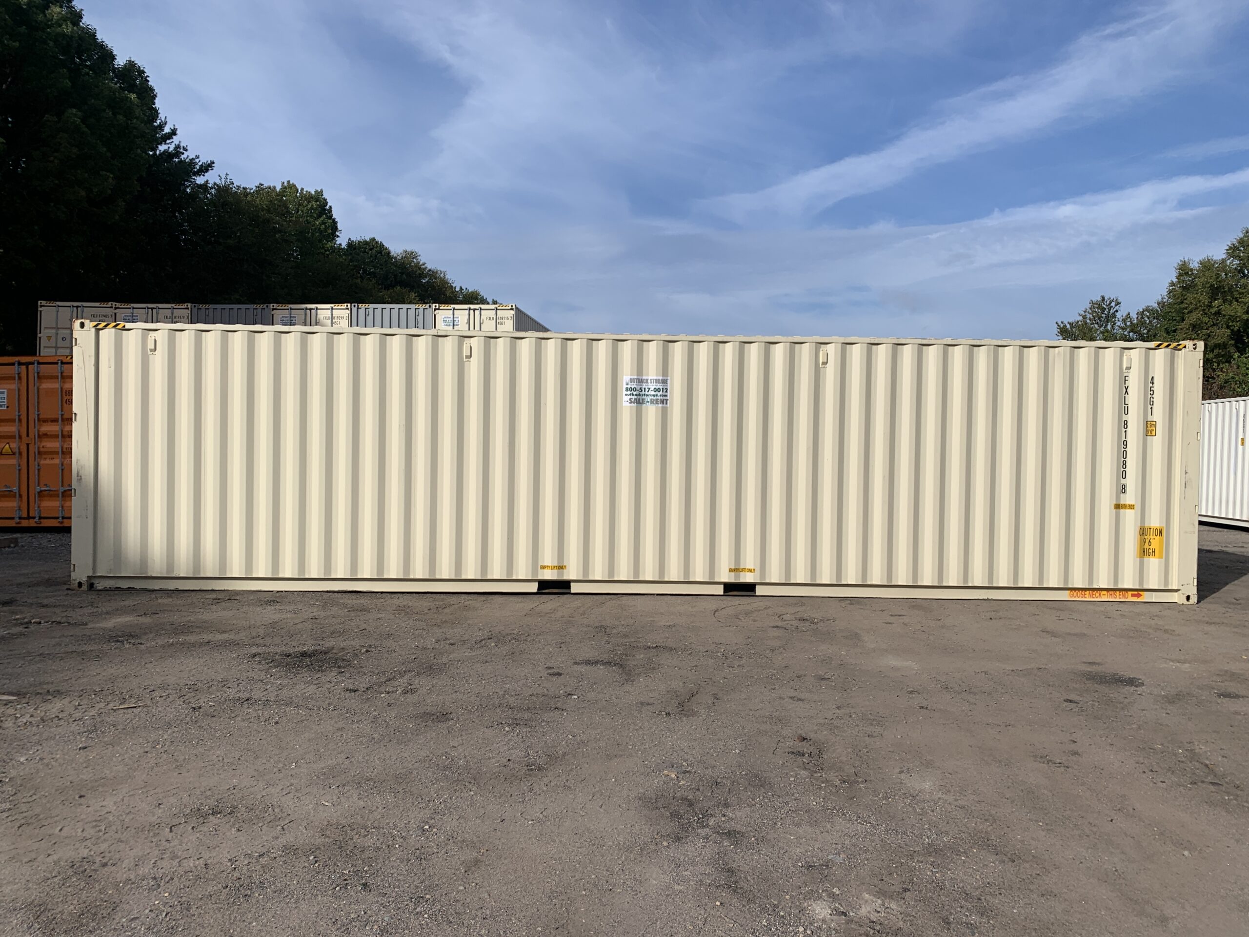 Contenedor 40 Pies High Cube Open Side – Lado completamente abierto, Color Gris - Imagen 3