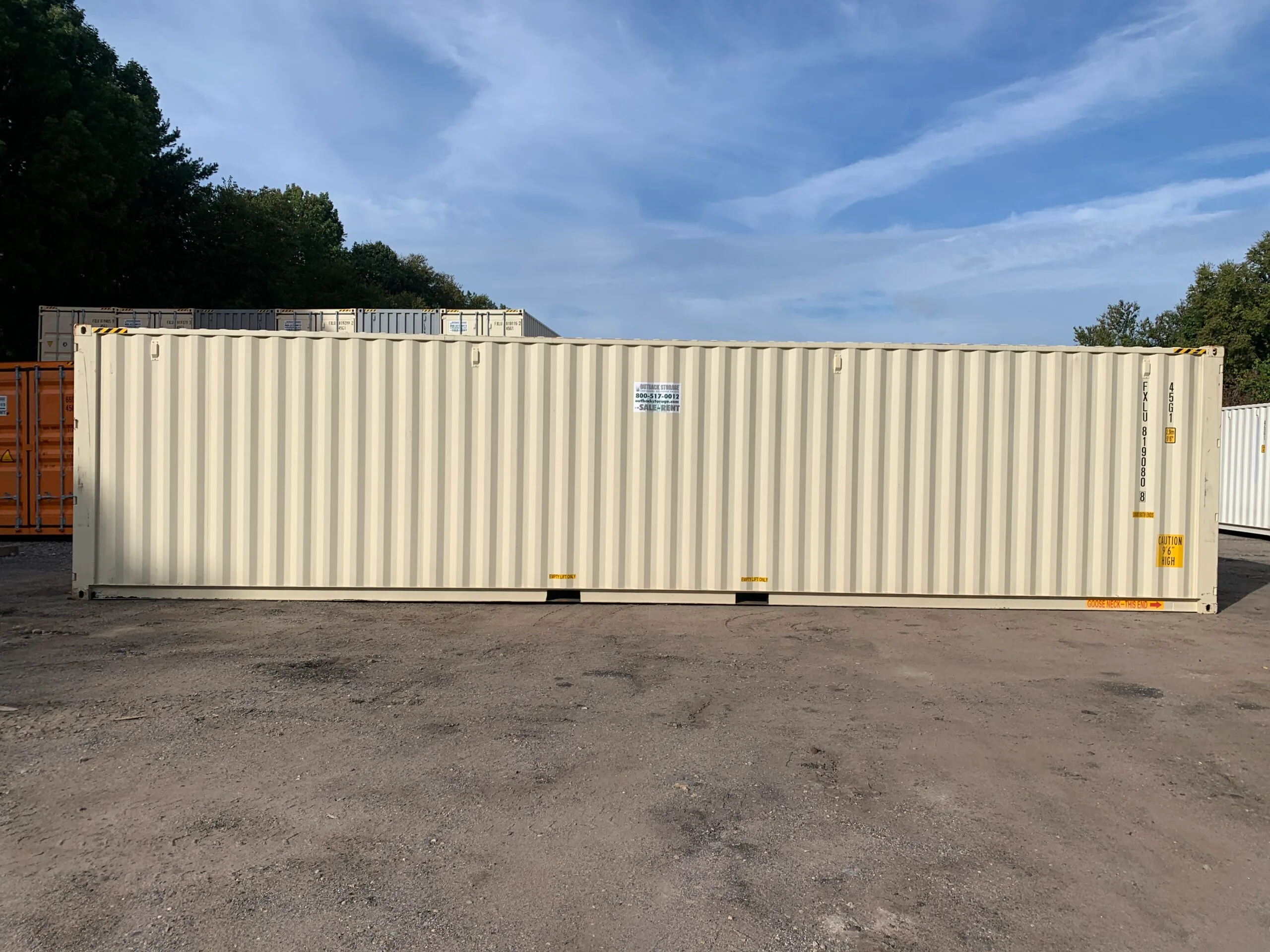 Contenedor 40 Pies High Cube Open Side – Lado Abierto – Gris – Usado Grado A - Imagen 3