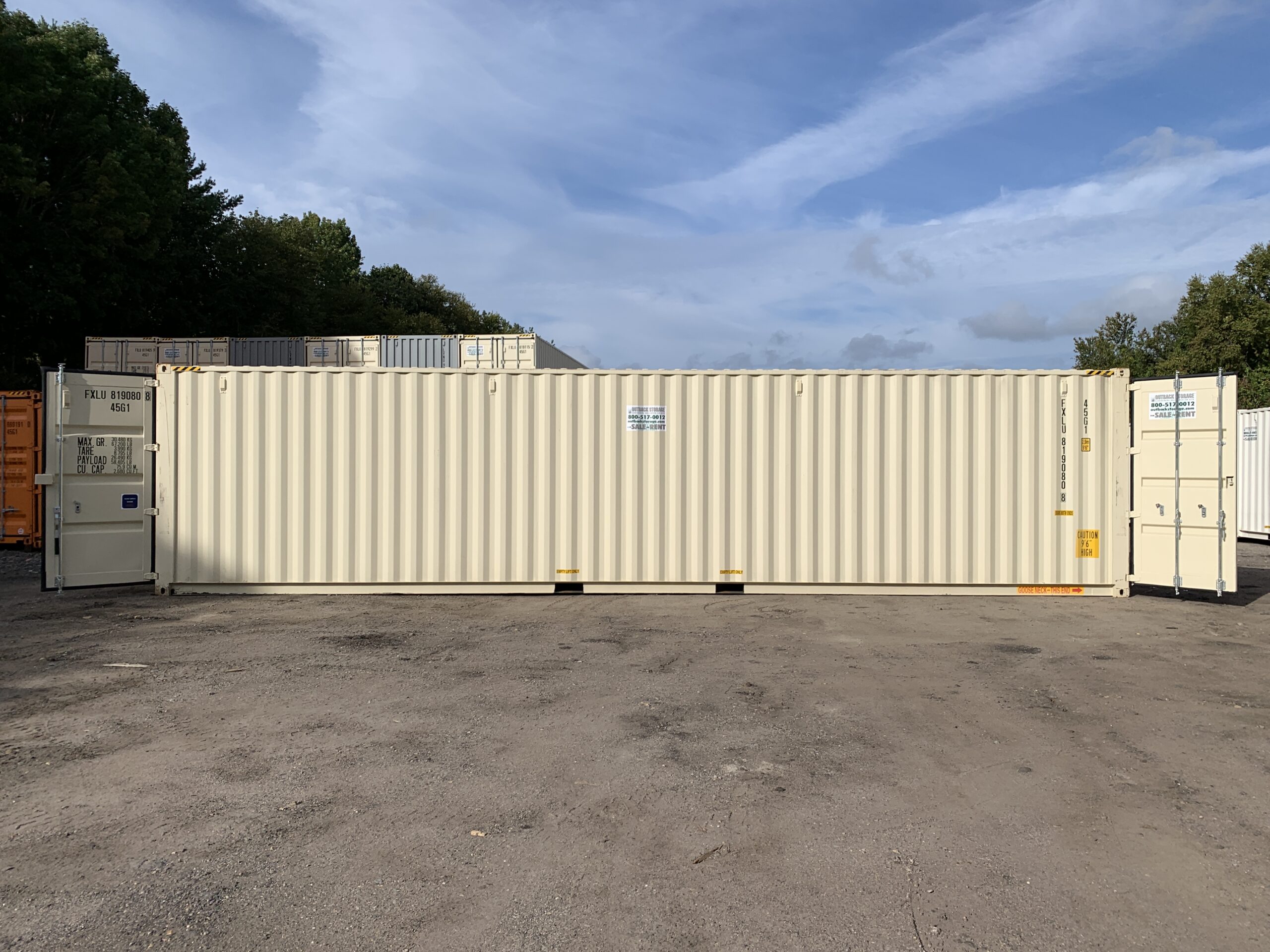 Contenedor 40 Pies High Cube Open Side – Lado completamente abierto, Color Gris - Imagen 6