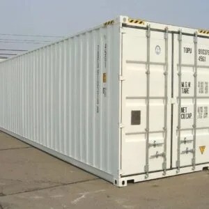 contenedor marítimo 40 pies high cube nuevo blanco, estándar iso, certificado csc