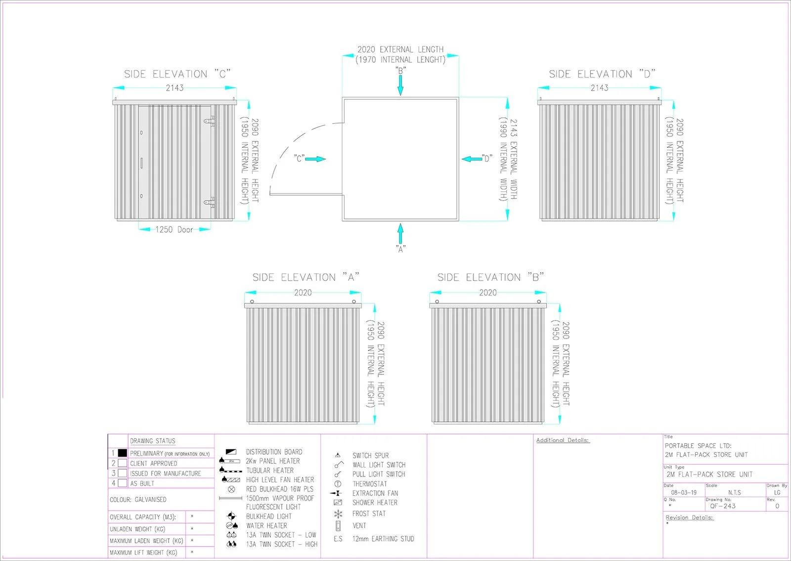 Contenedor Desmontable 3m (Flat Pack) – Galvanizado – Nuevo - Imagen 6